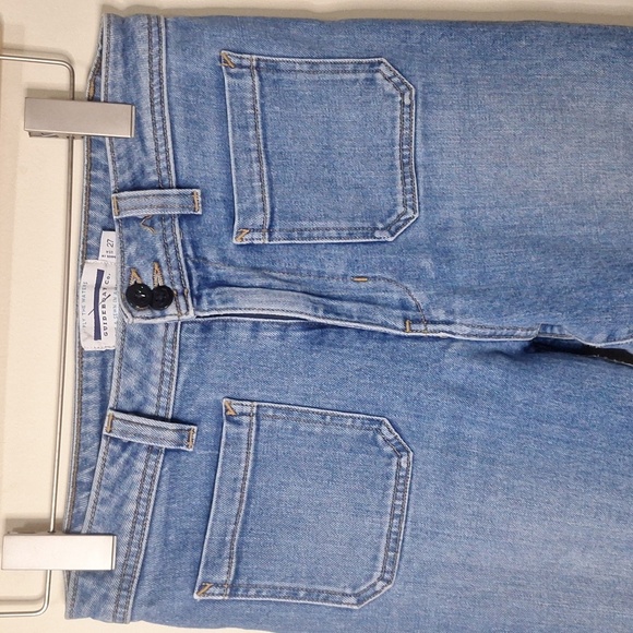 Guideboat Ply the Water front patch pockets Straight ankle detail jeans Size 27 - Picture 3 of 7
